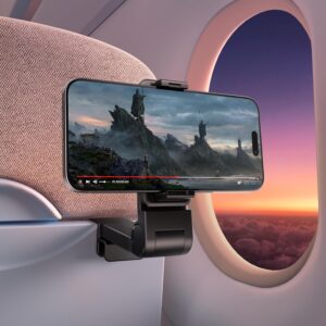 Airplane Travel Essentials, Airplane Phone Holder, Travel Accessories for Flying,360 Degree Rotation Phone Holder, Hands-free for Plane Flying